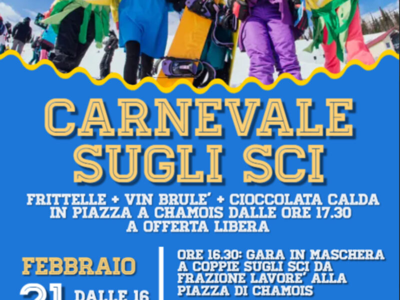 Carnevale sugli sci a Chamois martedì 21 febbraio 2023